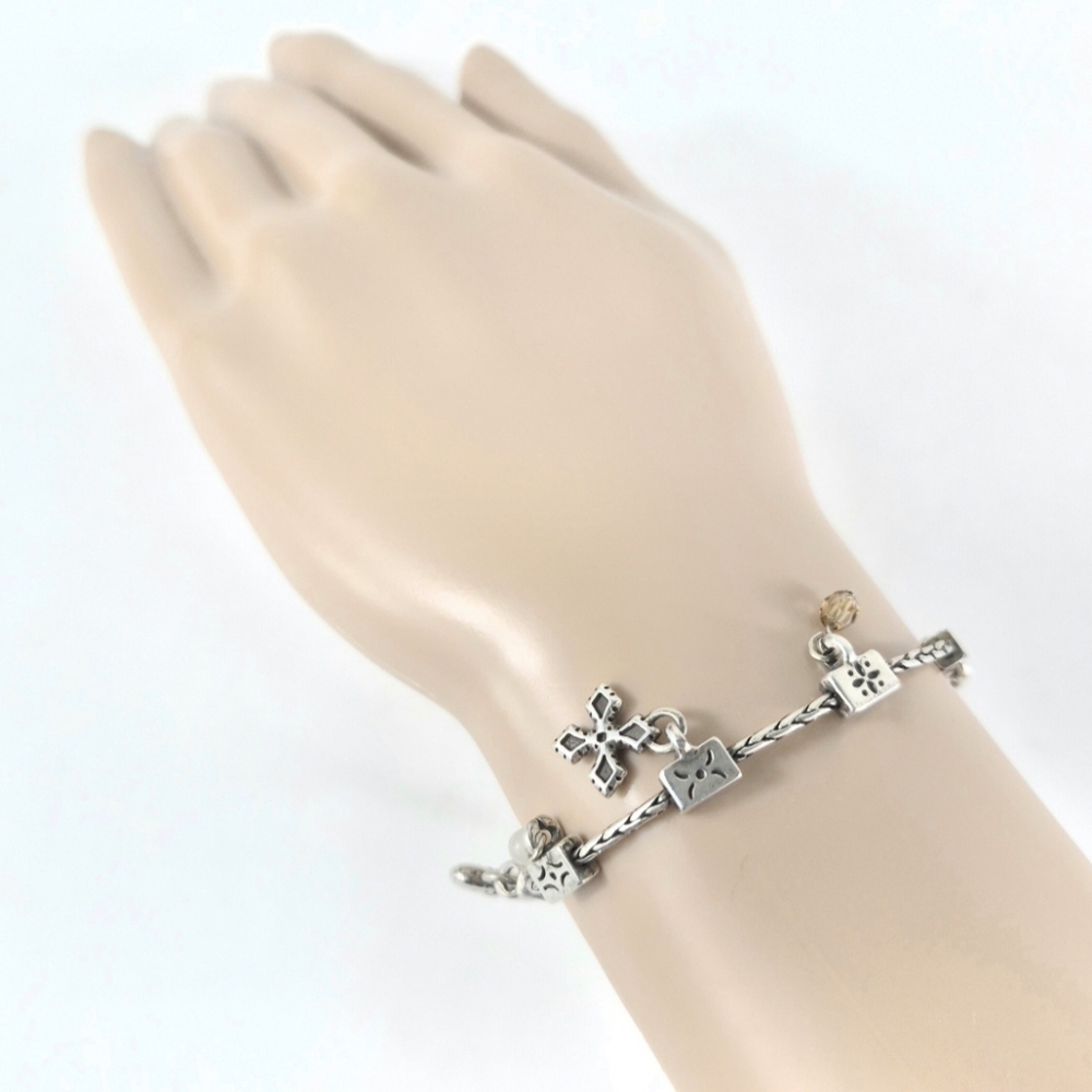 Brighton Heart Cross Stationary Charm Bracelet - Picture 5 of 5